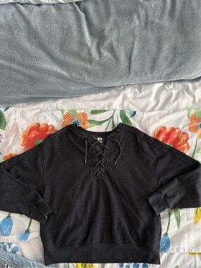 Old Navy Lace-Up Sweatshirt
